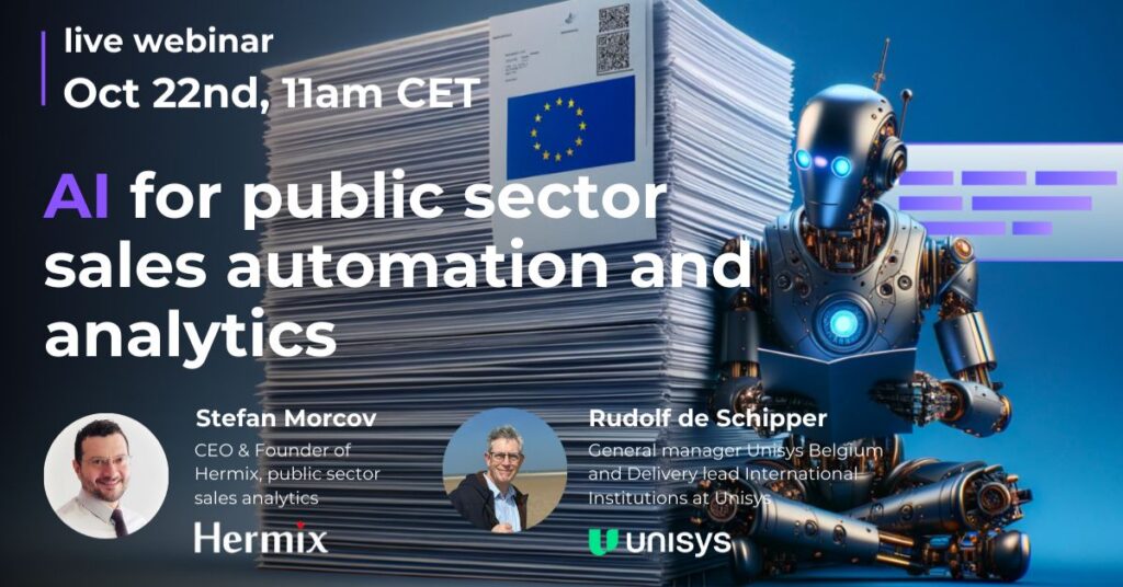 AI for public sector sales automation and analytics with Hermix live webinar 22 October 2024 - webinar
