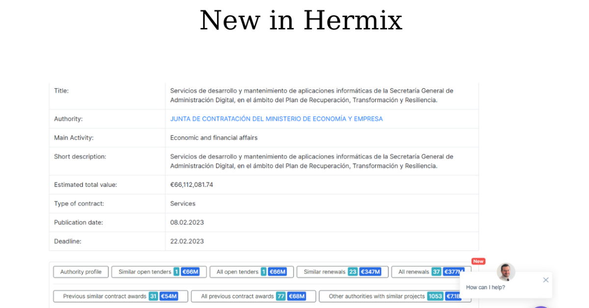 New Hermix features