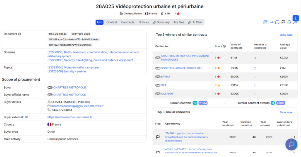 26A025 Vidéoprotection urbaine et périurbaine