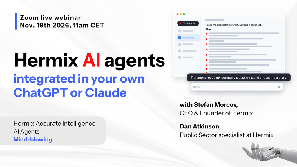 Hermix AI Agents integrated in your own ChatGPT or Claude live webinar