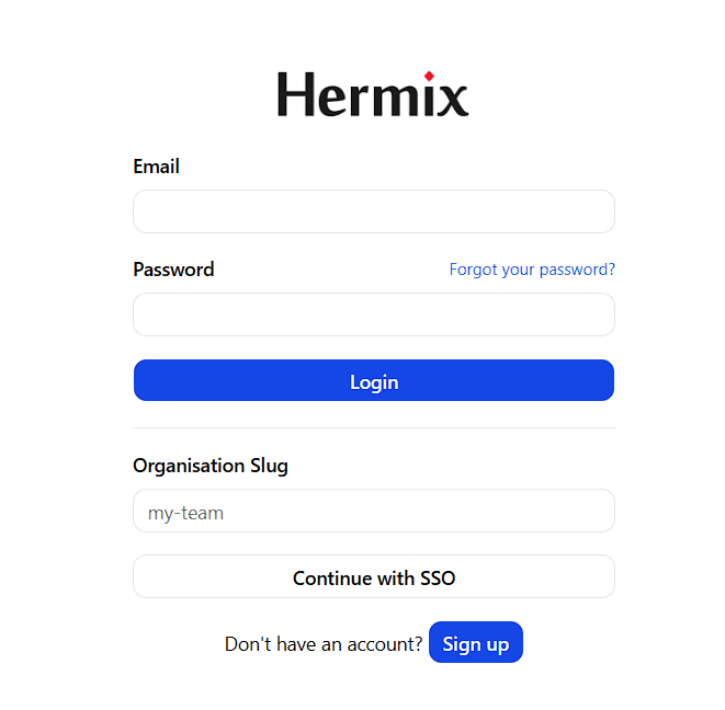 Hermix-login-page
