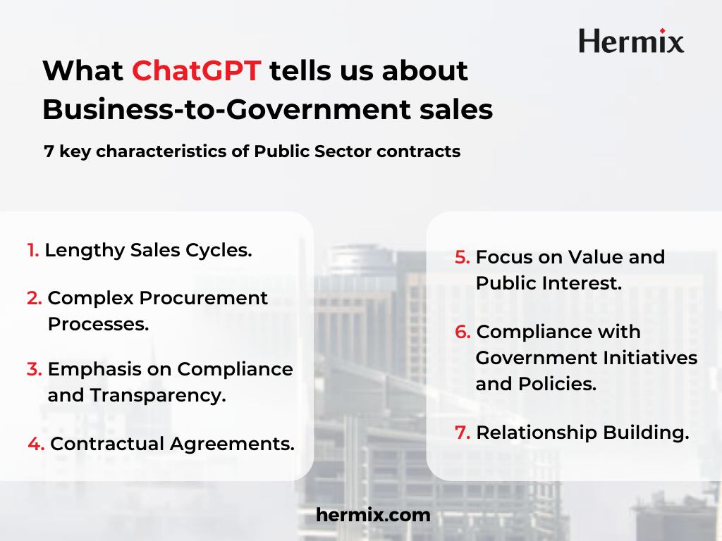 What ChatGPT tells us about Business-to-Government sales