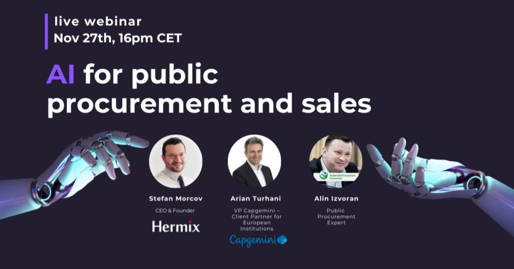 November webinar: AI for public procurement and sales 27 November 2024