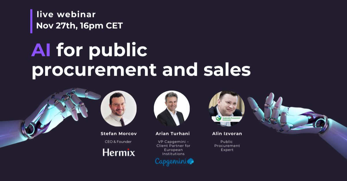 AI for public procurement and sales webinar
