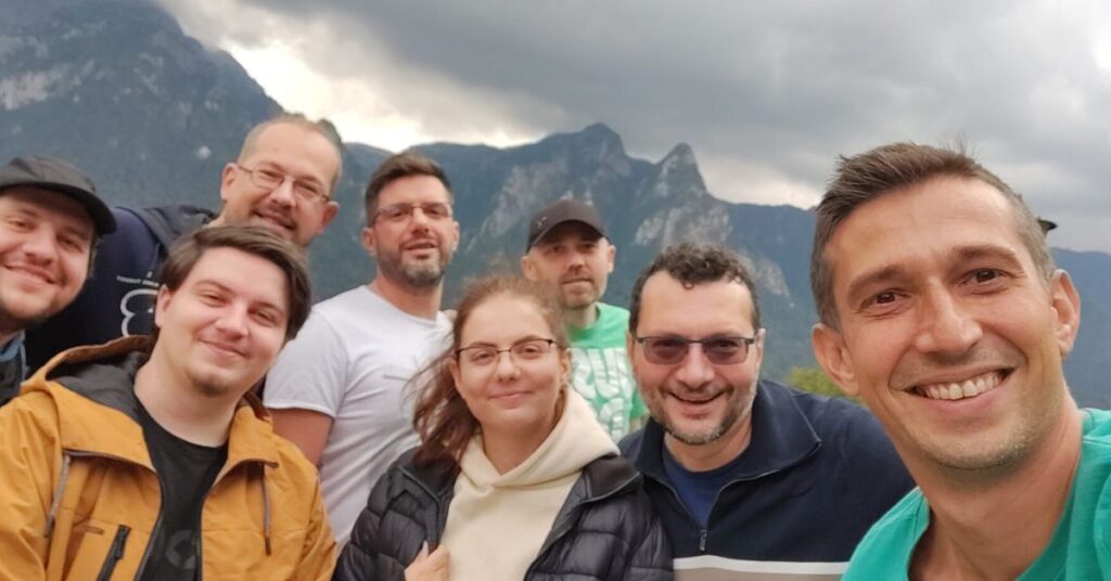 Hermix team on mountain trails