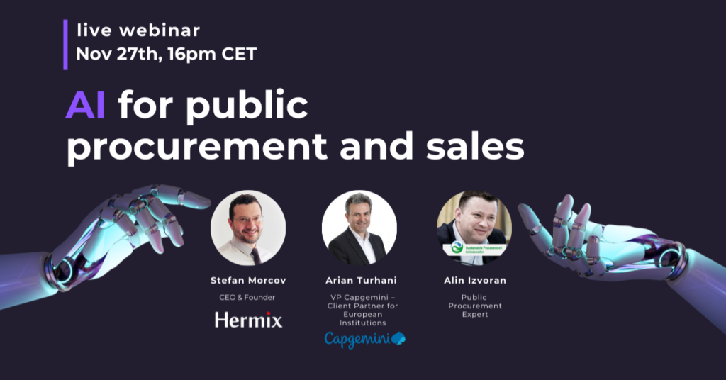 November webinar: AI for public procurement and sales