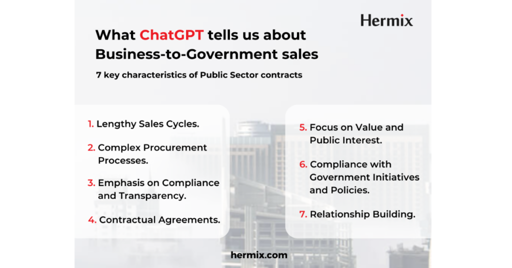 What ChatGPT tells us about Business-to-Government sales