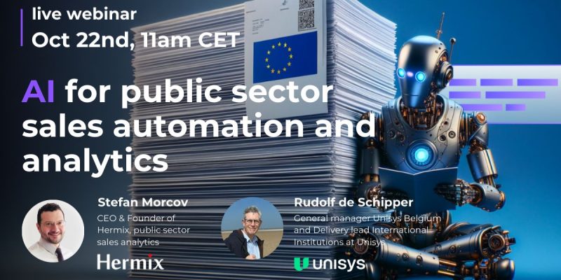AI for public sector sales automation and analytics with Hermix live webinar 22 October 2024 - webinar
