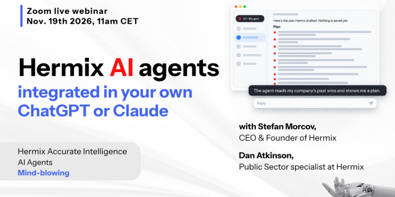 Hermix AI Agents integrated in your own ChatGPT or Claude live webinar