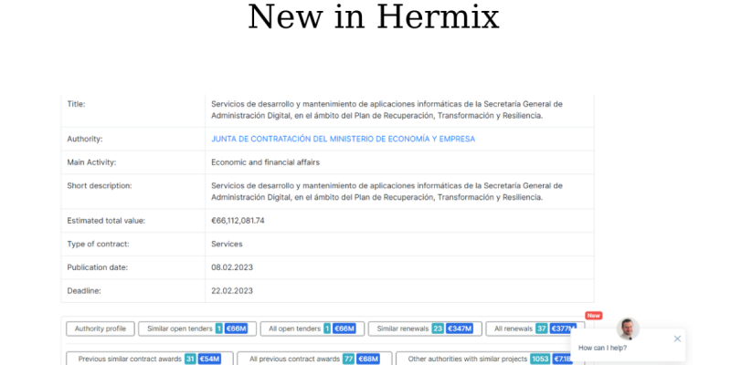 New Hermix features