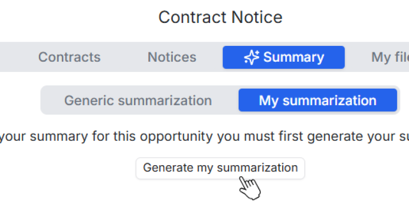 My AI summarization feature