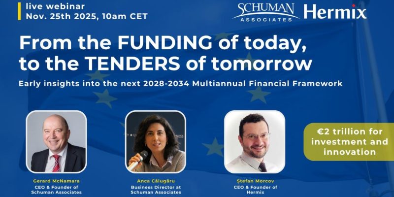 Webinar - From the FUNDING of today to the TENDERS of tomorrow