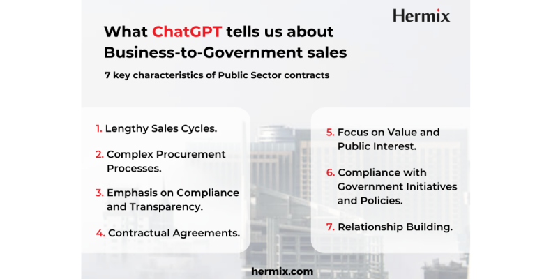 What ChatGPT tells us about Business-to-Government sales